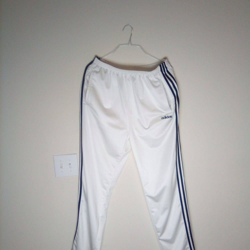 Adidas white tear away..